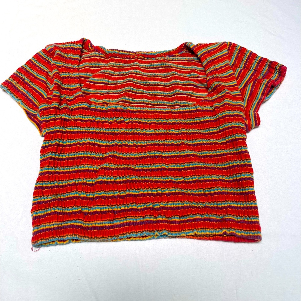 Early 90s vintage raver crop top